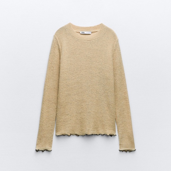 Rolled Finish Knit Sweater - Picture 2 of 4